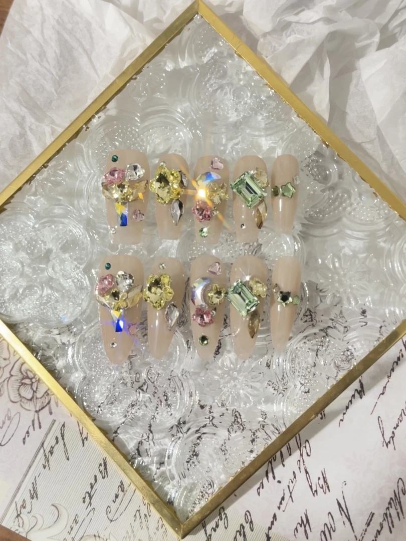 【花团锦簇】施华洛华子高级可拆卸式穿戴甲