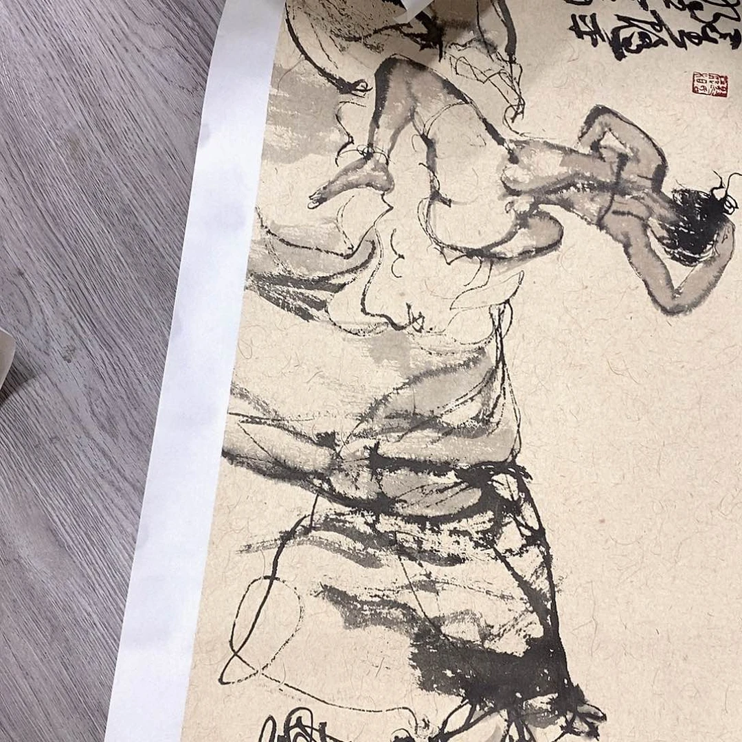 国画熊*猪书画作品欣赏？书画作品