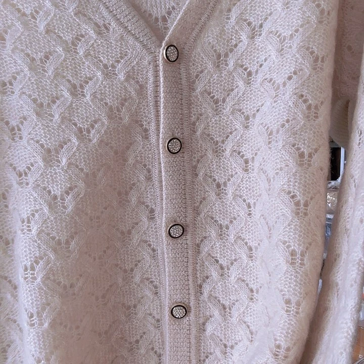镂空针织衫女开衫外套