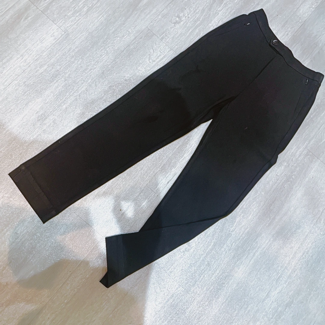 后腰两个g字母修身显瘦紧身小脚八分九分工装裤-果梓650