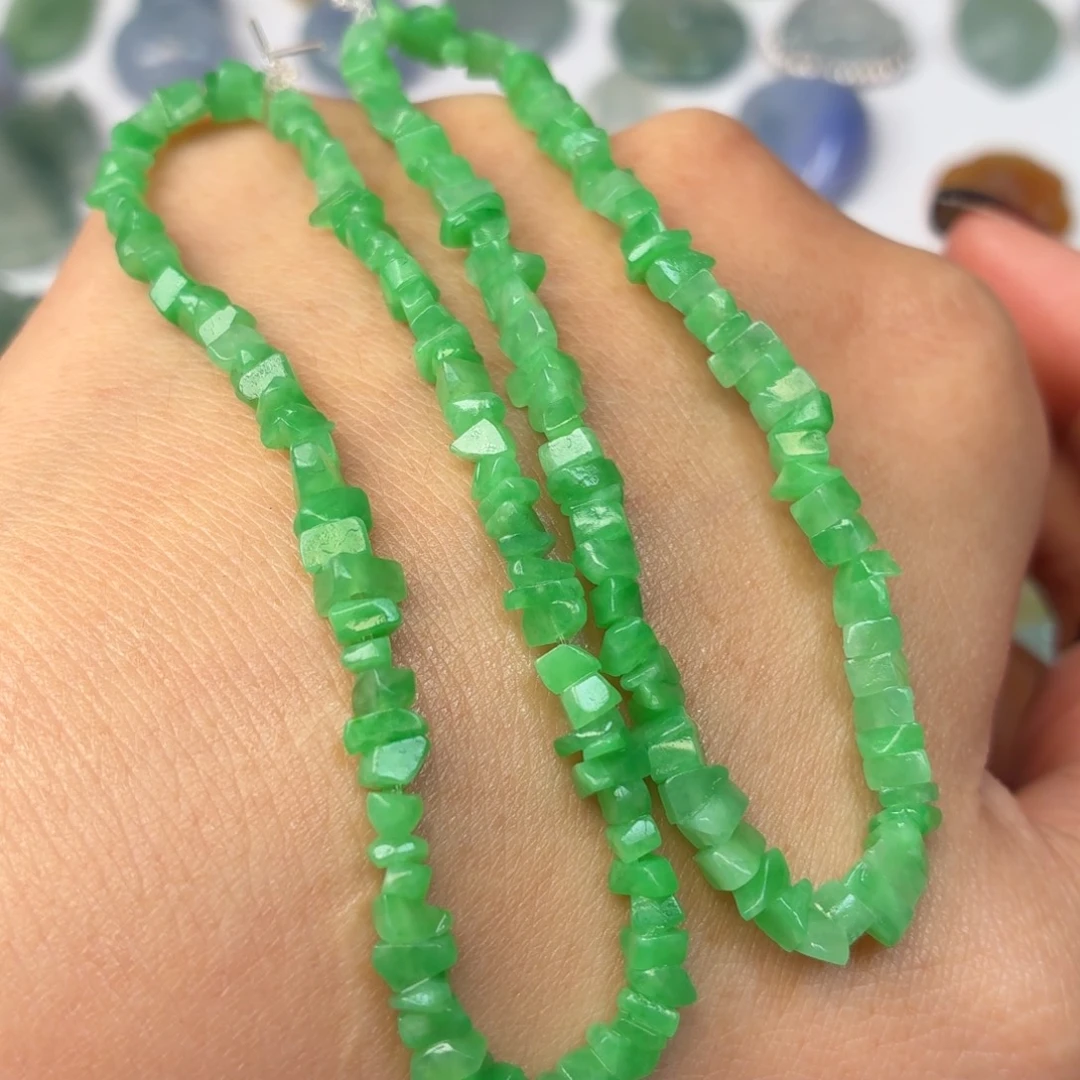 ****子定制翡翠未镶嵌串串