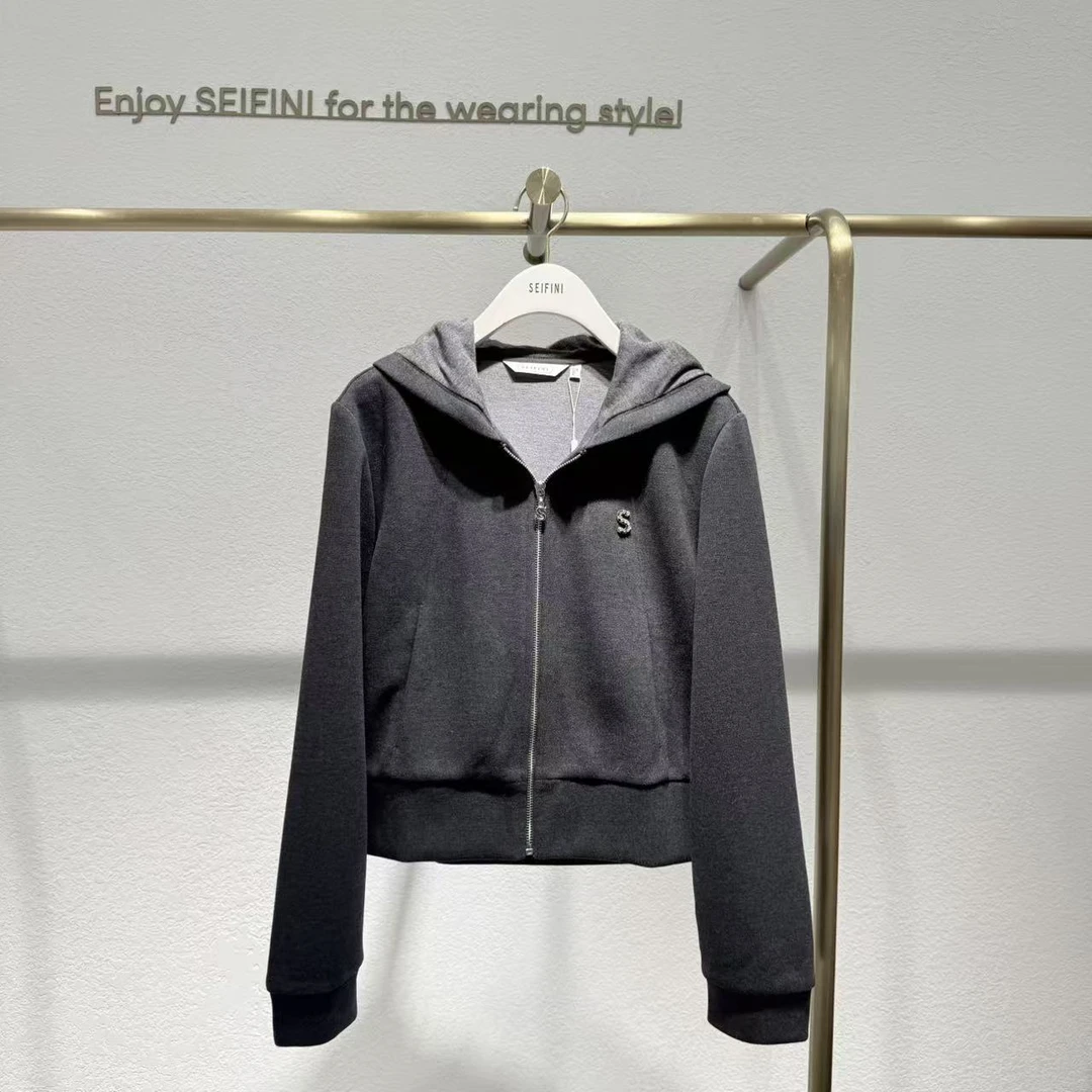 SEIFINI/诗凡黎2025新品连帽长袖卫衣3GA101441