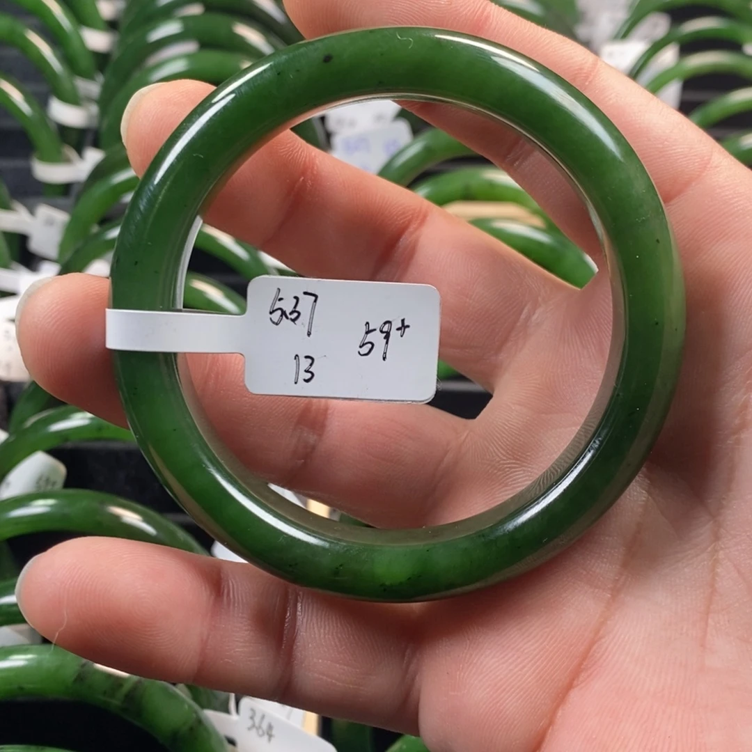 和田玉（碧玉）未镶嵌手镯59