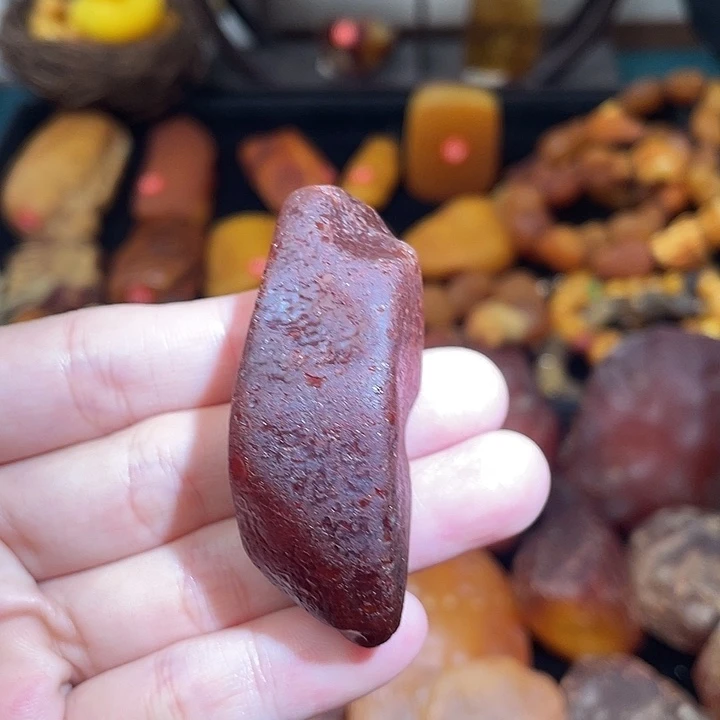 琥珀未镶嵌珠宝奇石全皮海漂吊坠把件