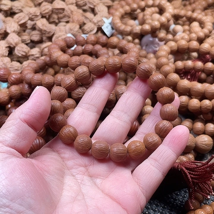 手串猴头核桃1.2同尺聚宝盆自然泛油