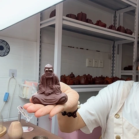 紫泥达摩茶宠茶宠