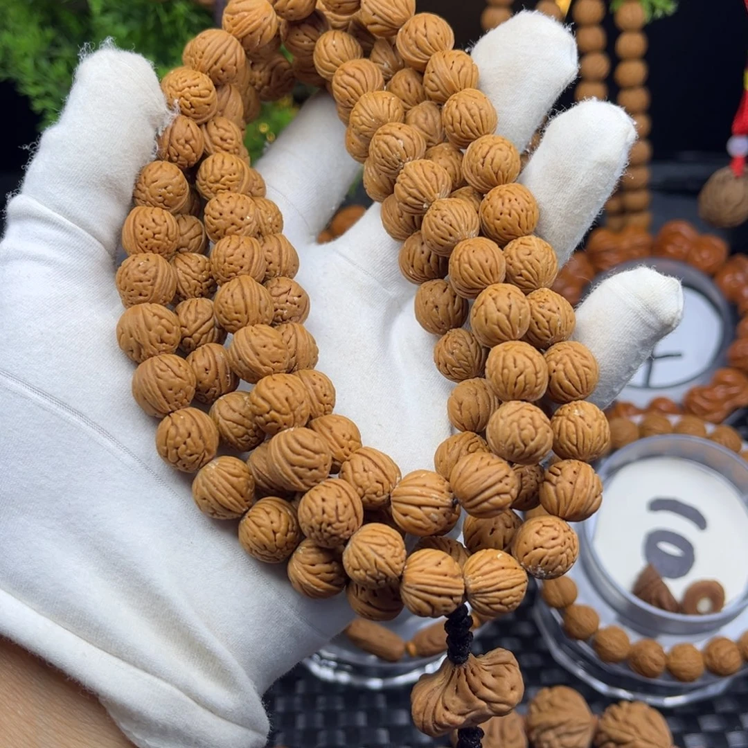手串桃核小脑纹108颗脖挂
