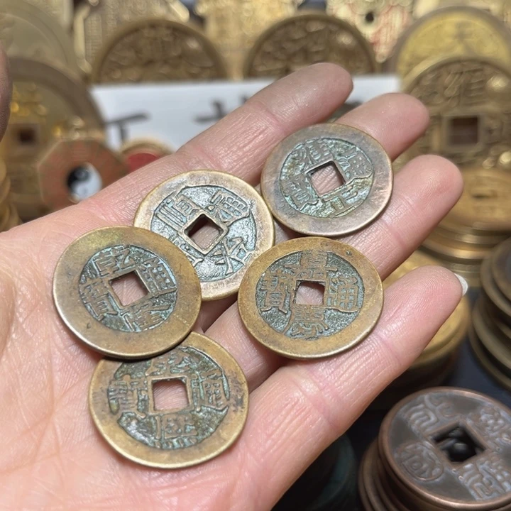 铜现代工艺绿锈清五帝