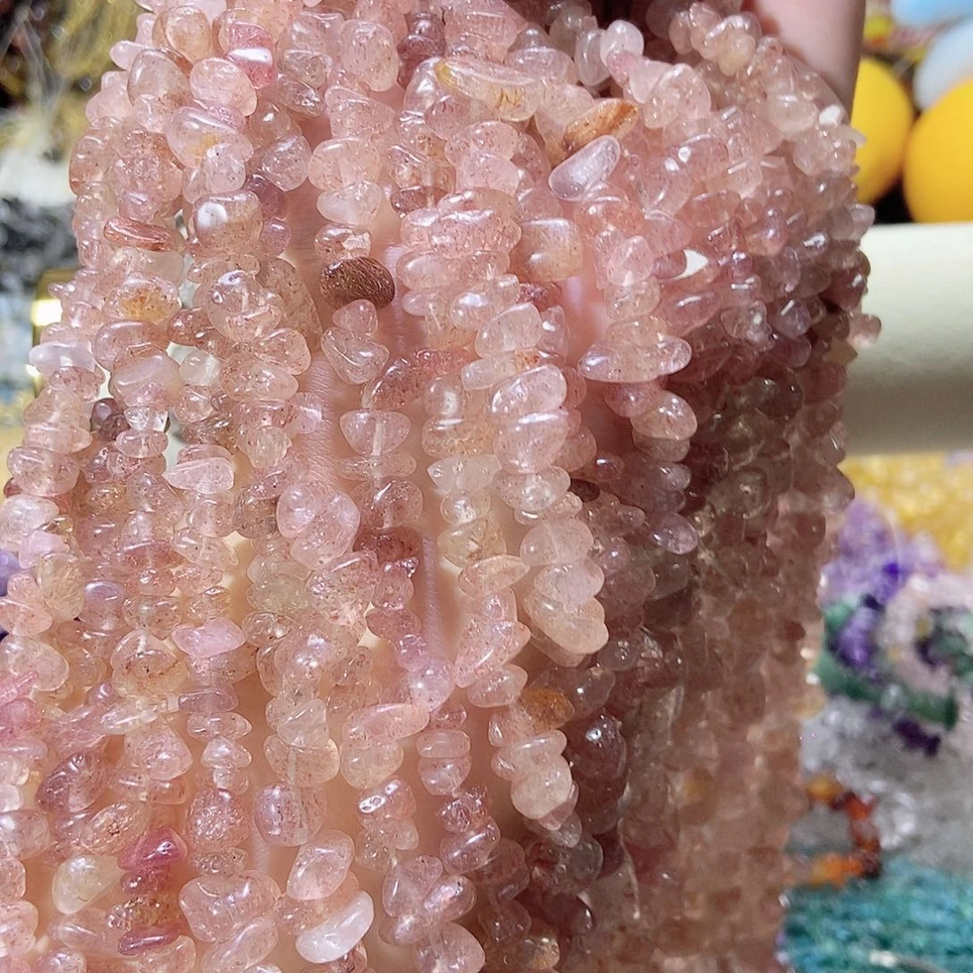 未镶嵌珠宝半成品水晶草莓晶