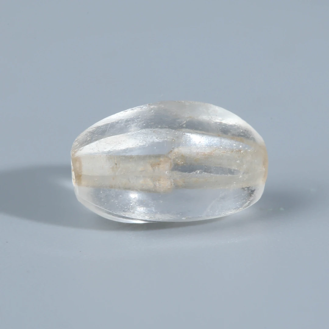 H04-028 阿契美尼德罕见水晶内凹多棱瓜珠 7*10mm