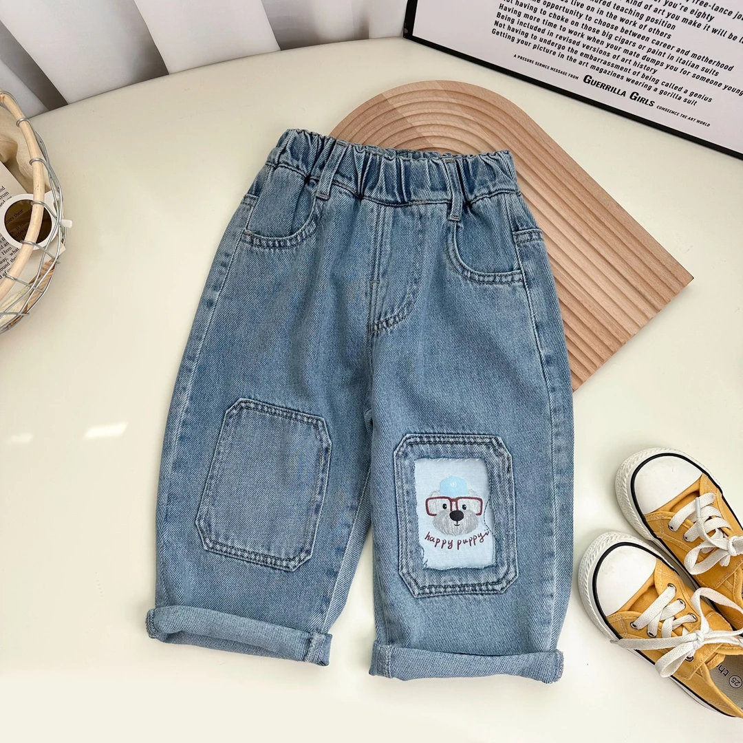 2025春季新品男童原创浅蓝色百搭牛仔裤BMC25181