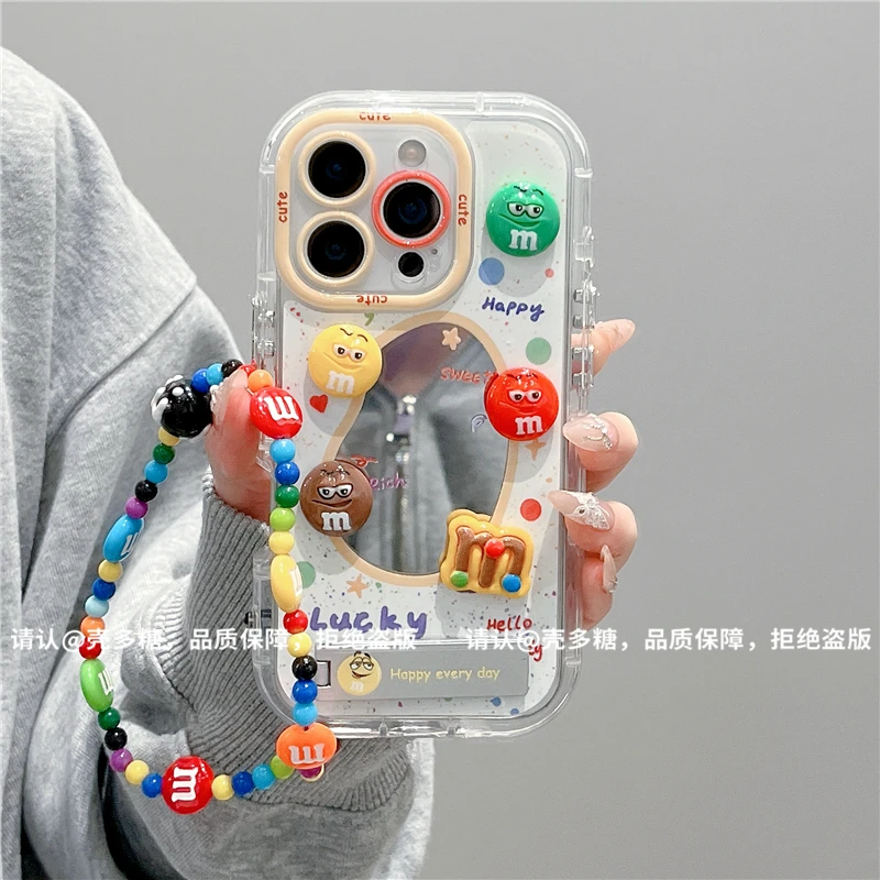 镜面奶油壳适用苹果17/iPhone/华为荣耀/OPPO/VIVO/小米手机壳潮