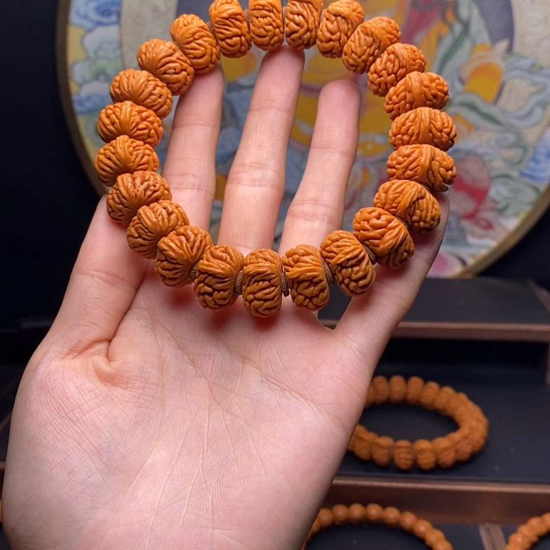 手串桃核飞龙纹桃核矮 刺