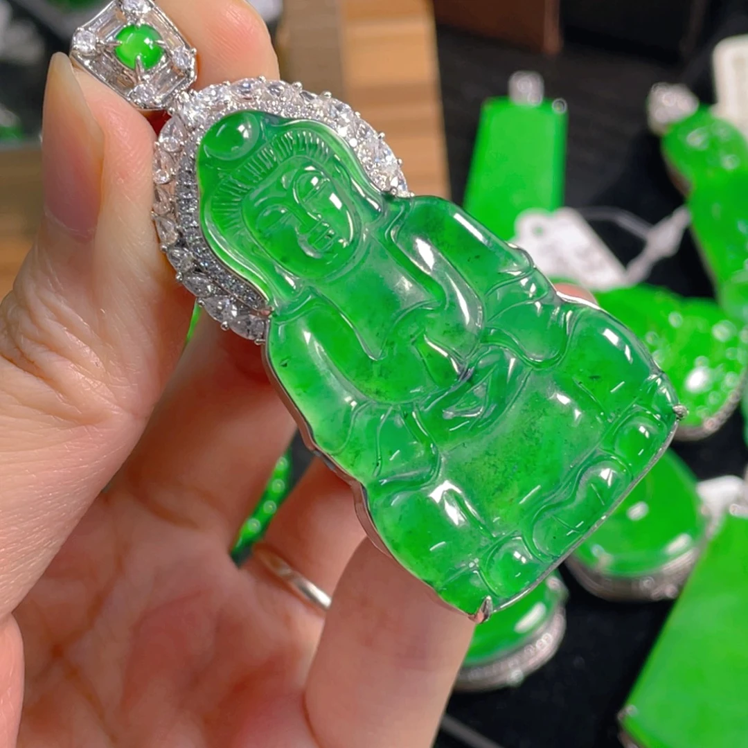 翡翠未镶嵌吊坠(不含链)