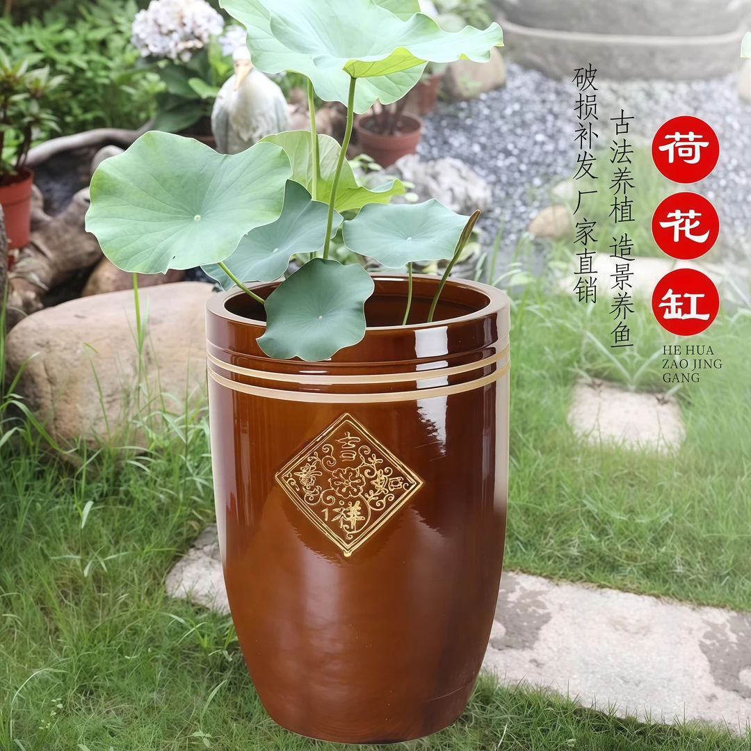 老式水缸家用储水陶瓷缸发酵咸菜坛子瓦缸米缸专用东北腌菜酸菜缸