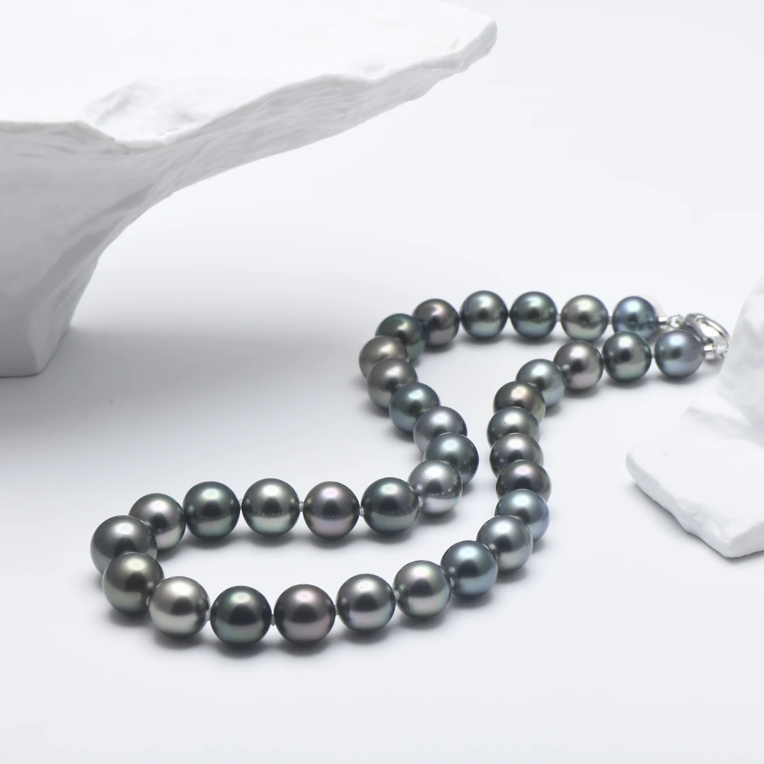 【钱妈妈的真珠】D86  海水莫兰迪珍珠项链 11-13 多样性发一