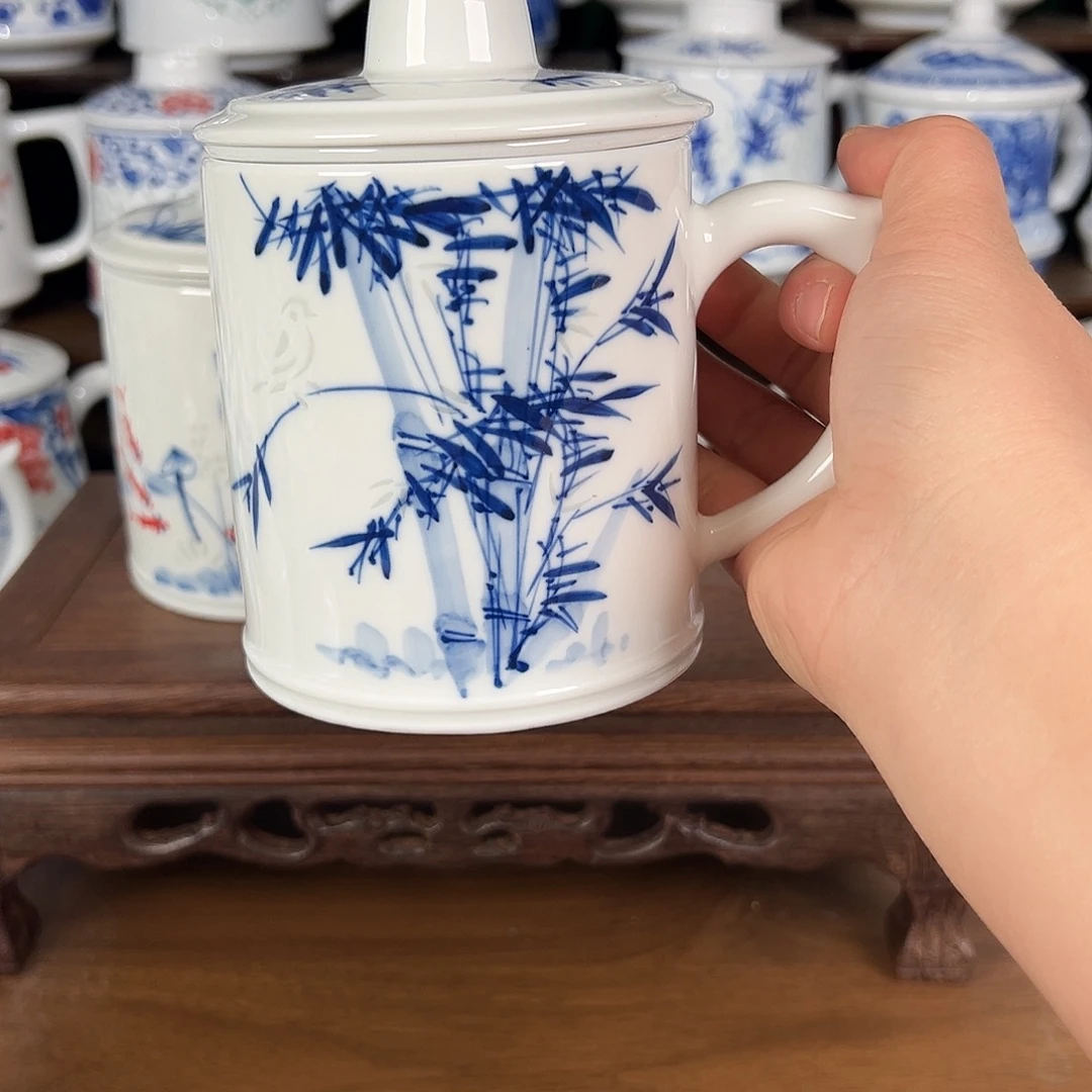 景德镇高温陶瓷办公杯家用