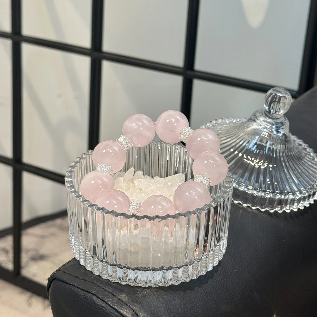 天然消磁白水晶碎石原石 手链消磁石净化水晶碗 消磁碗饰品容器