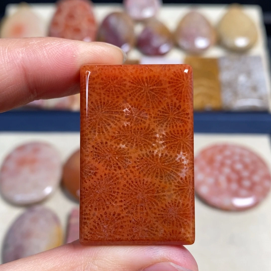 硅化玉未镶嵌吊坠