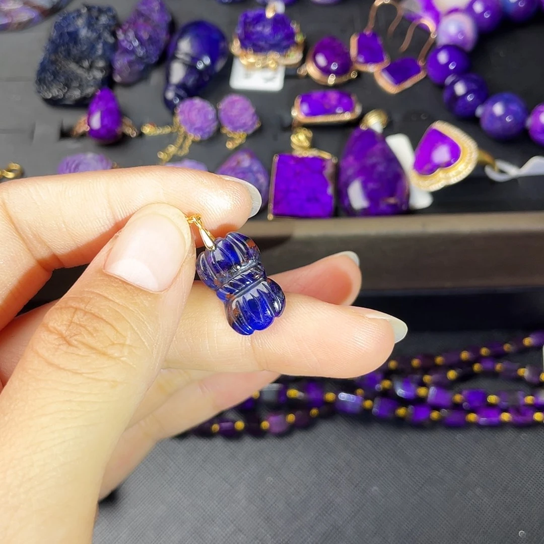 银S925镶嵌苏纪石（舒俱来）提溜