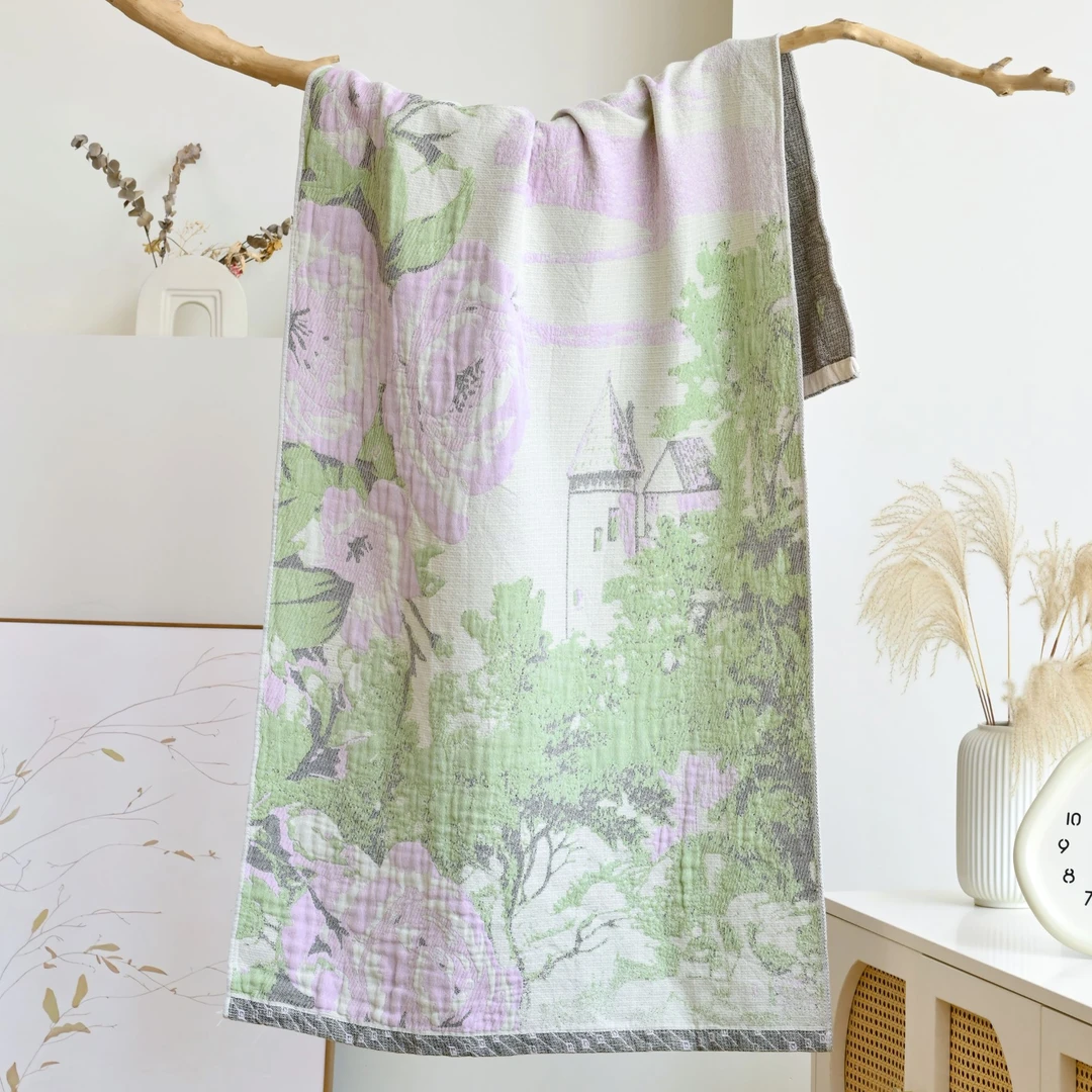 【新款 绿野仙踪浴巾】75*160罗布麻浴巾