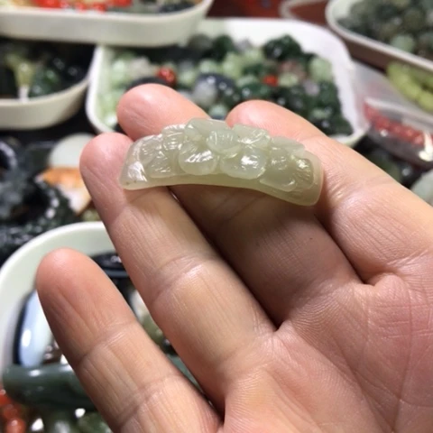 未镶嵌和田玉手机链头*丝