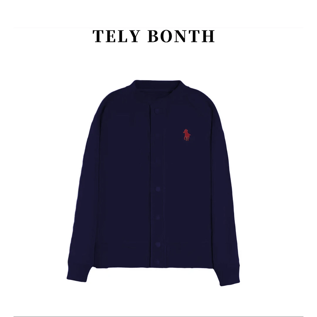 2025秋季新款休闲百搭插肩棒球服针织 7756