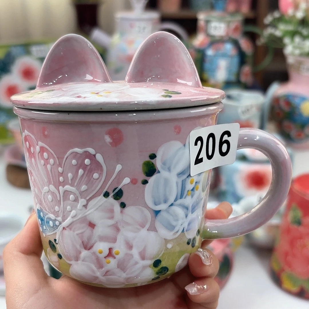 景德镇手绘高温釉下彩陶瓷茶具