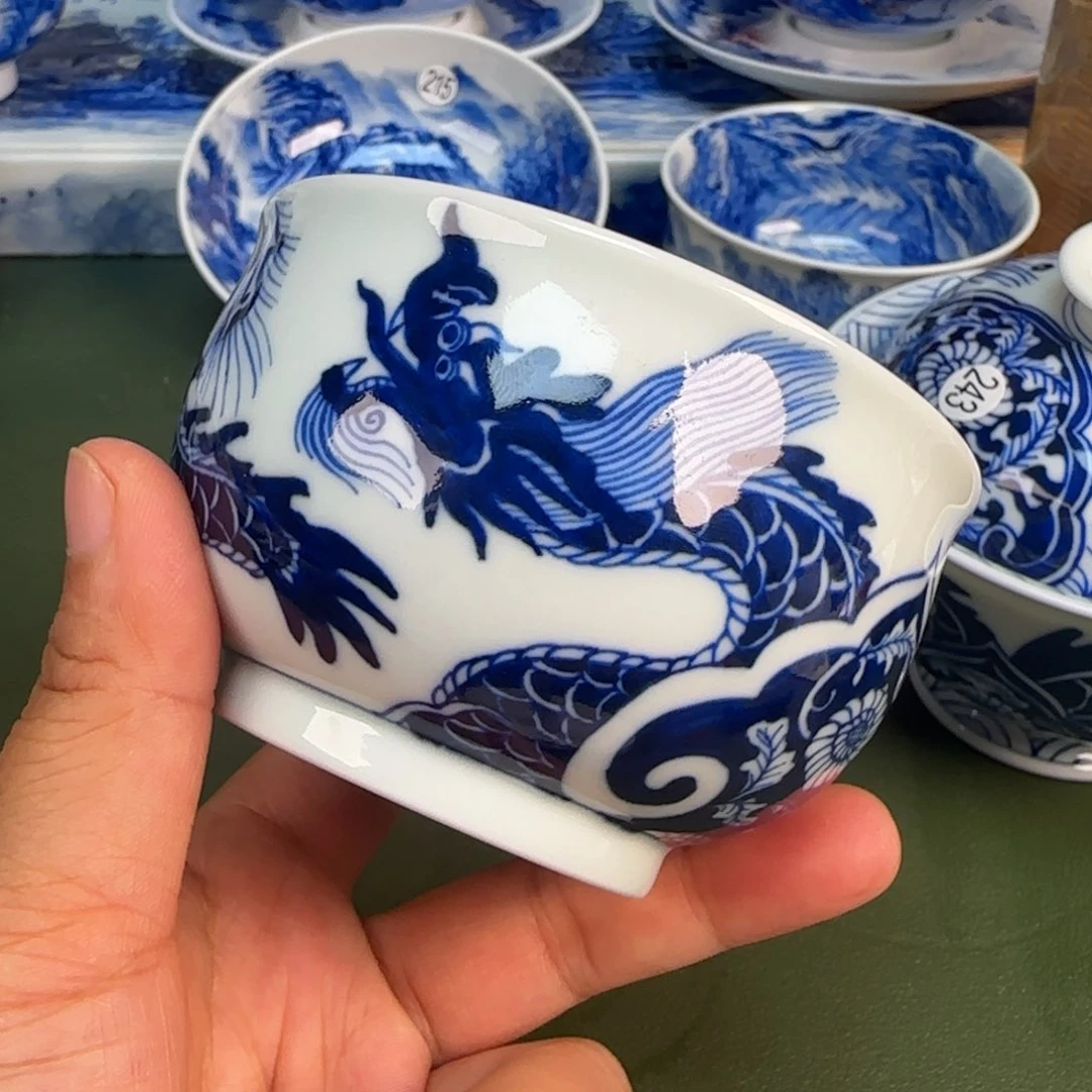 景德镇纯手绘茶具圆圆298