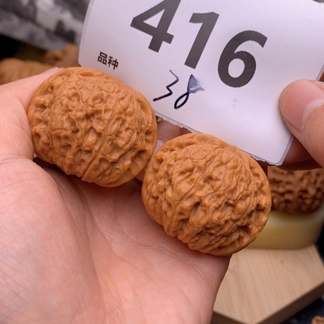 文玩核桃把件416号38磨盘乾隆