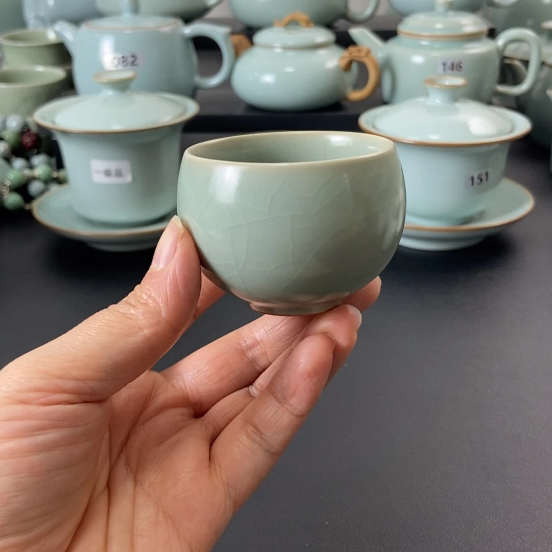 壶一级品仿古釉龙蛋杯