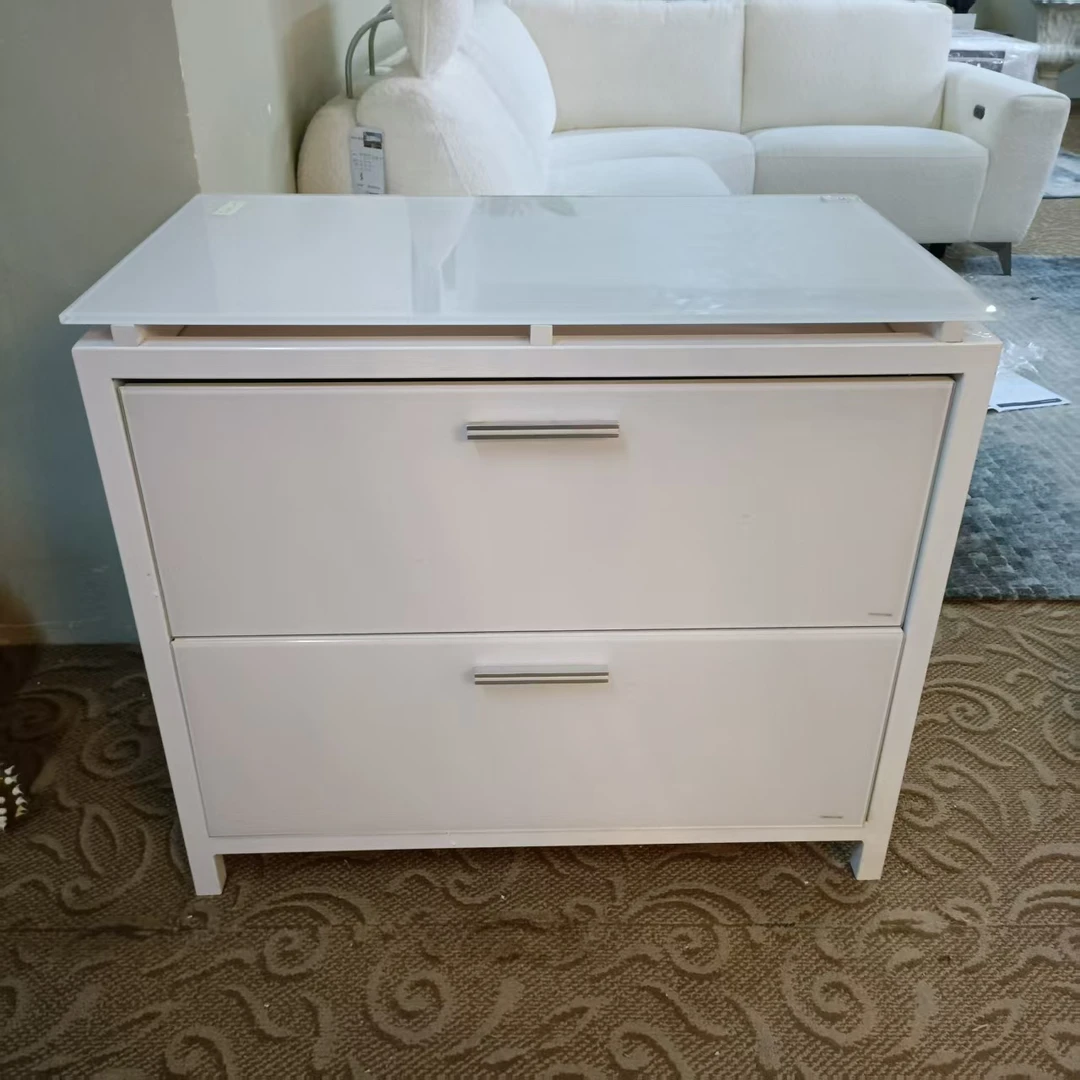 91*50*77  家用简约白色大容量二斗柜