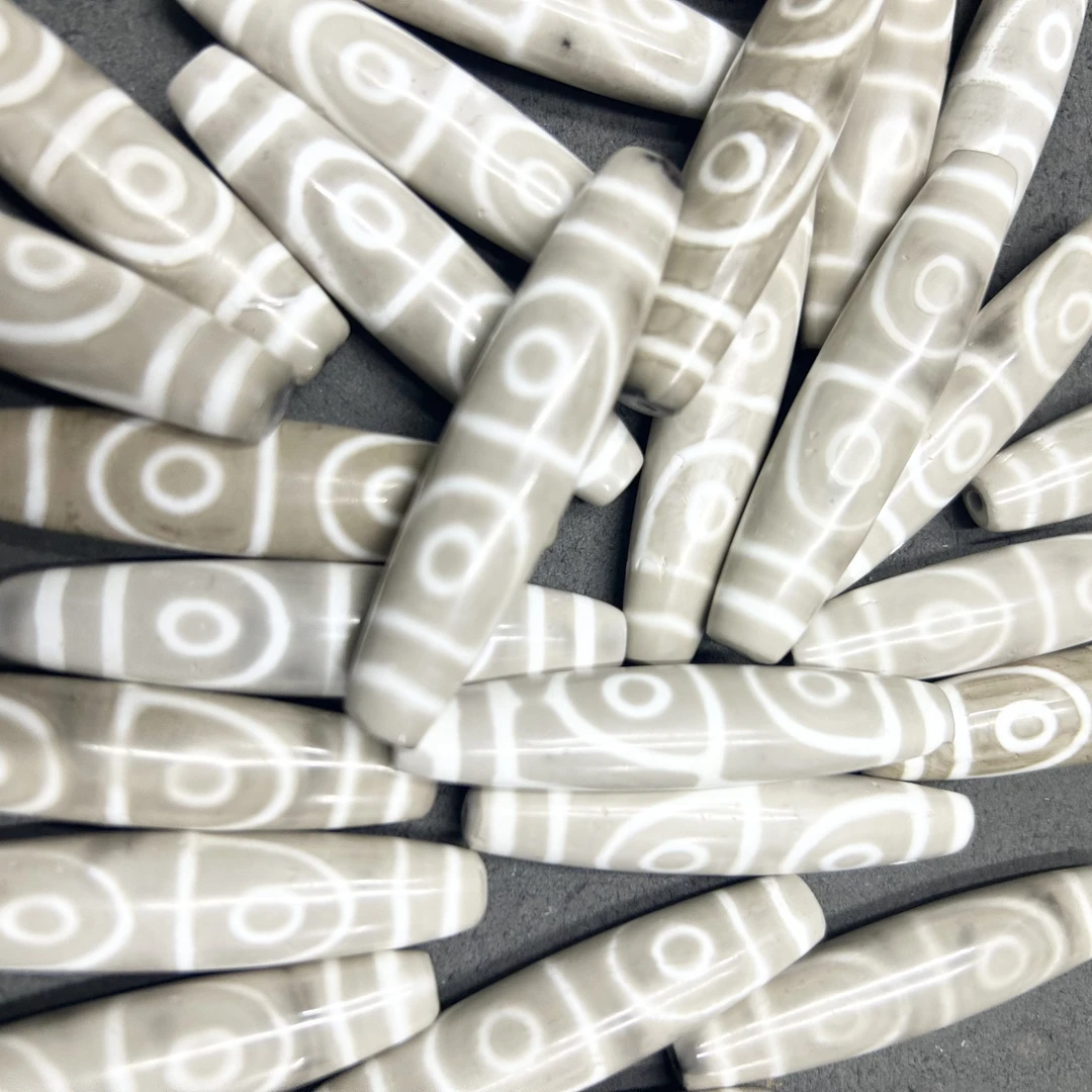 你值得拥有！白豪！满白化！钟志明白豪天珠玛瑙58mm