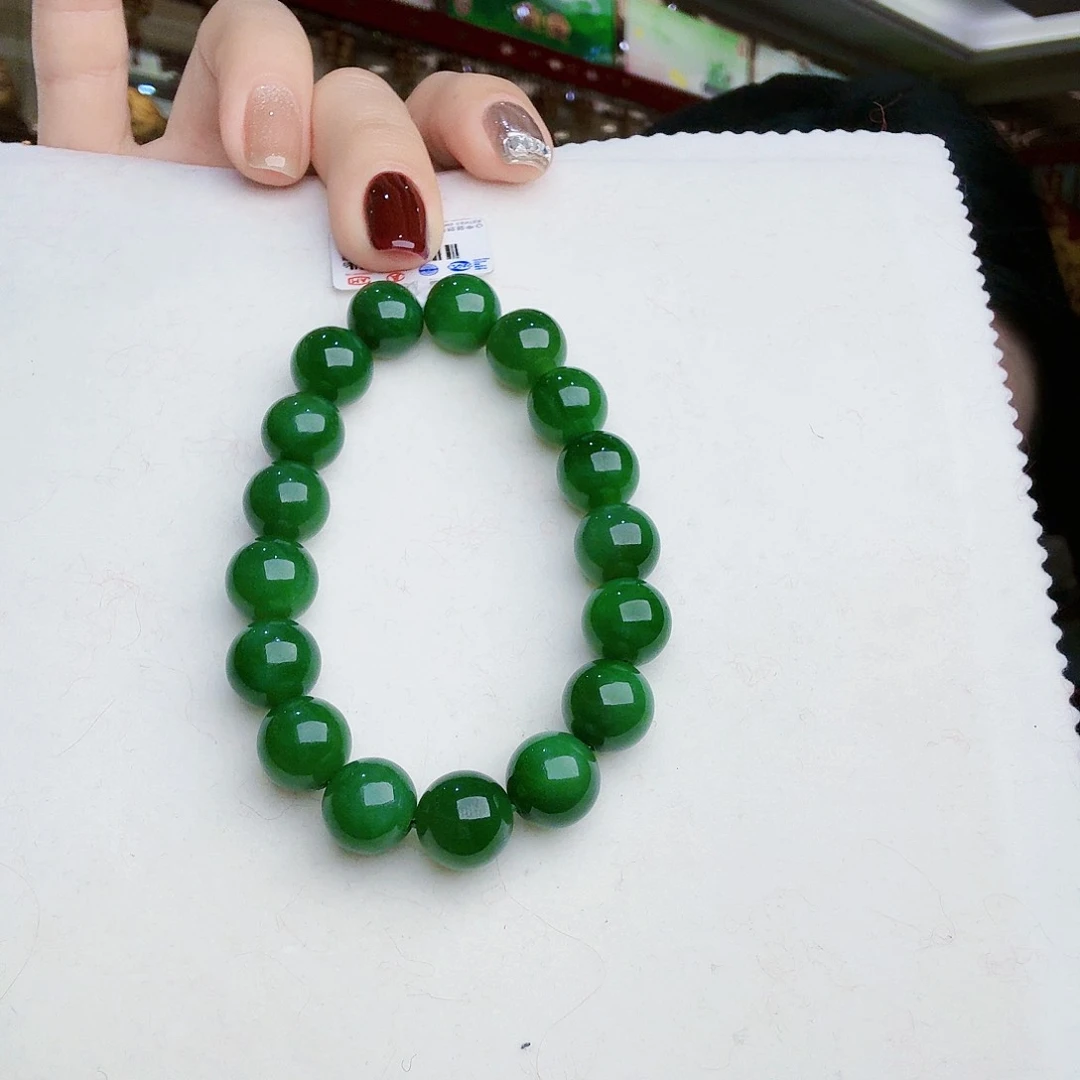 和田玉（碧玉）手链未镶嵌