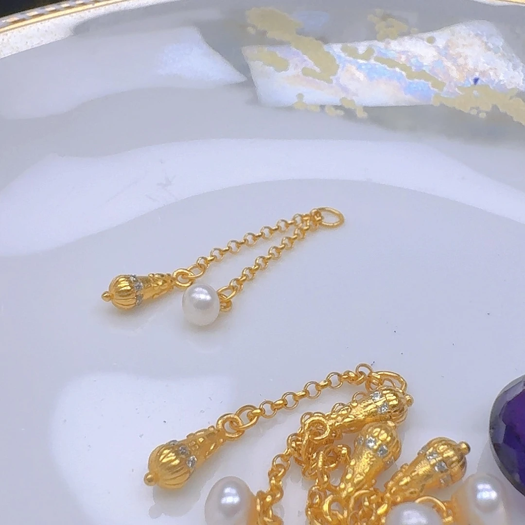 银S925镶嵌颈饰紫晶紫水晶925镶嵌160