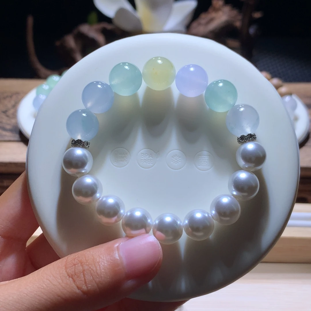 未镶嵌手串翡翠梦幻马卡龙