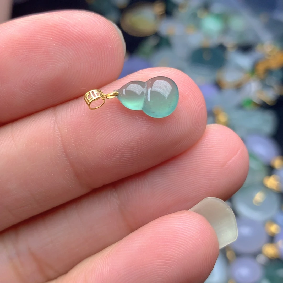 【闪购商品】翡翠18K金镶嵌颈饰翡翠