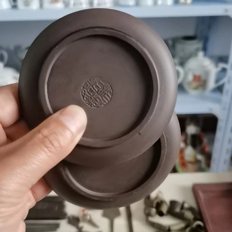 摆件小茶托瓷摆件