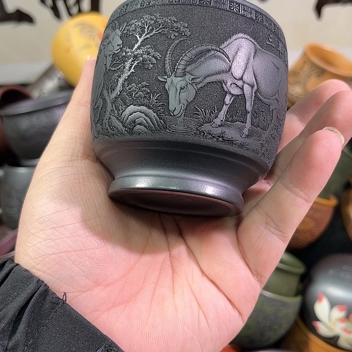 茶杯紫砂全手工紫砂主人杯