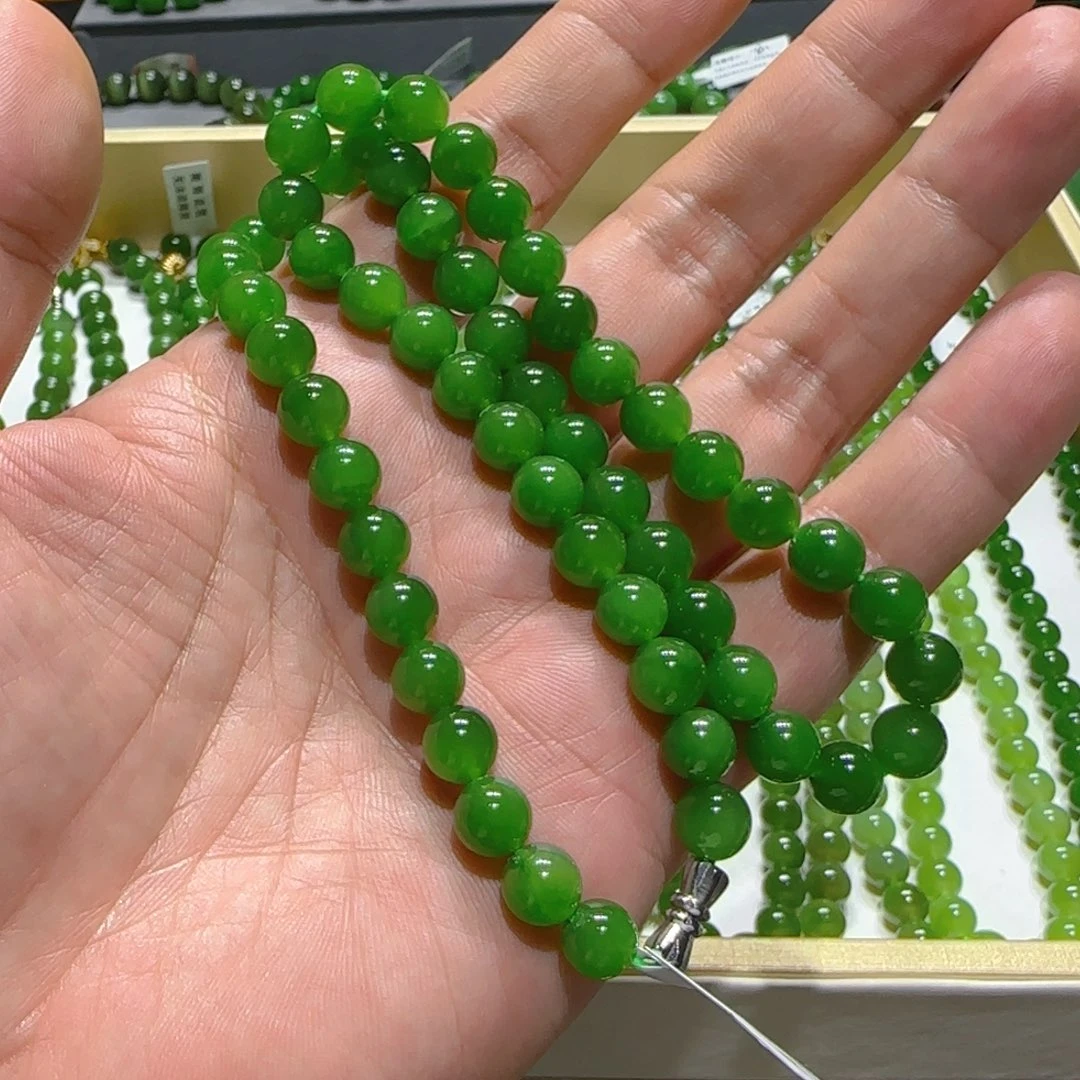 星***海颈饰未镶嵌和田玉（碧玉）