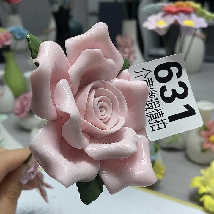 陶瓷纯手工捏花设计