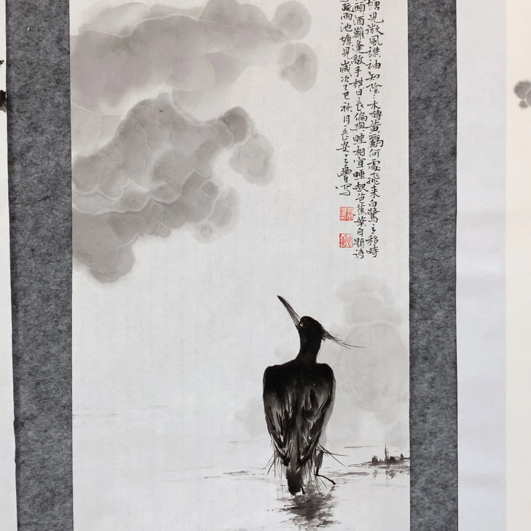 国画花鸟作品写意