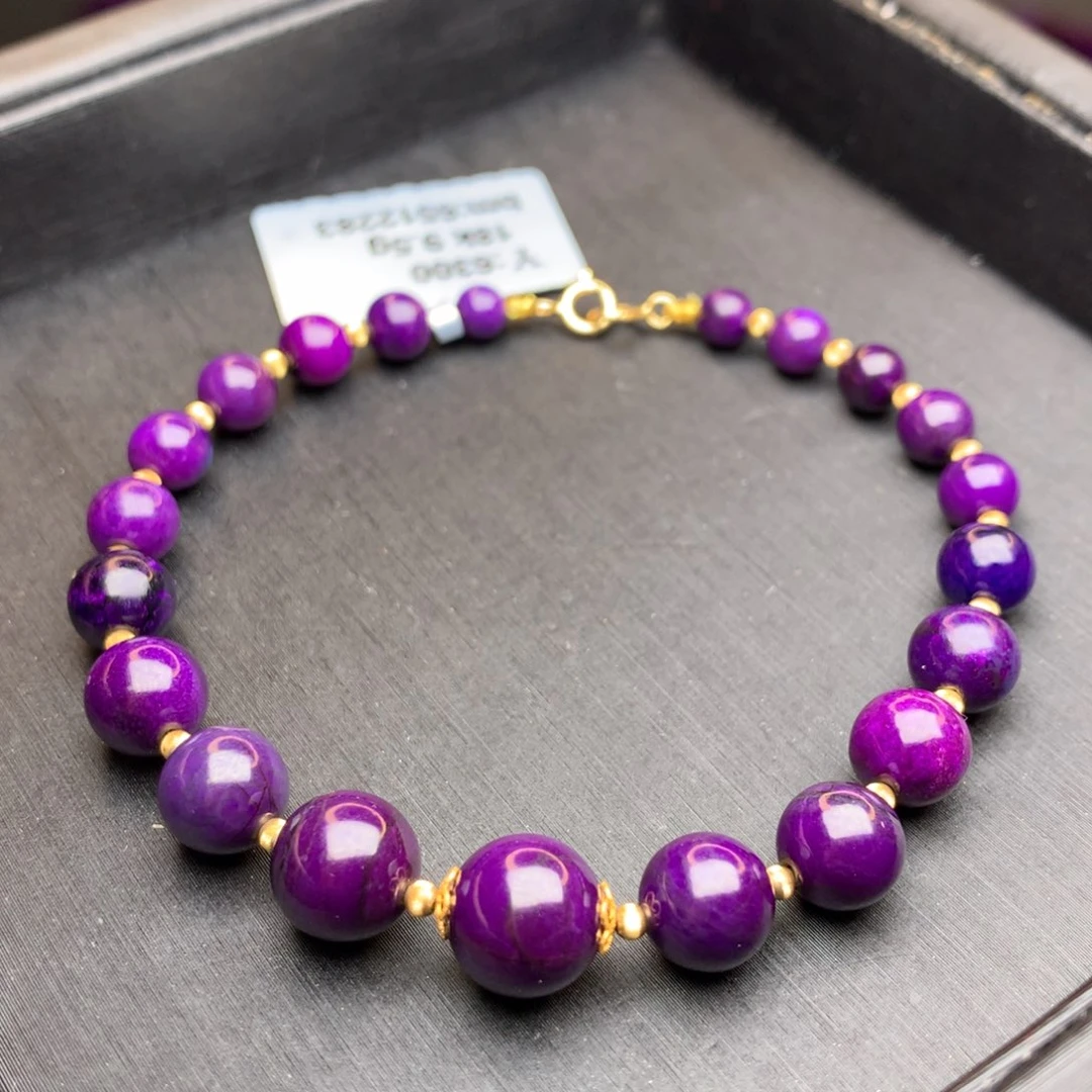 苏纪石（舒俱来）手链18K金镶嵌