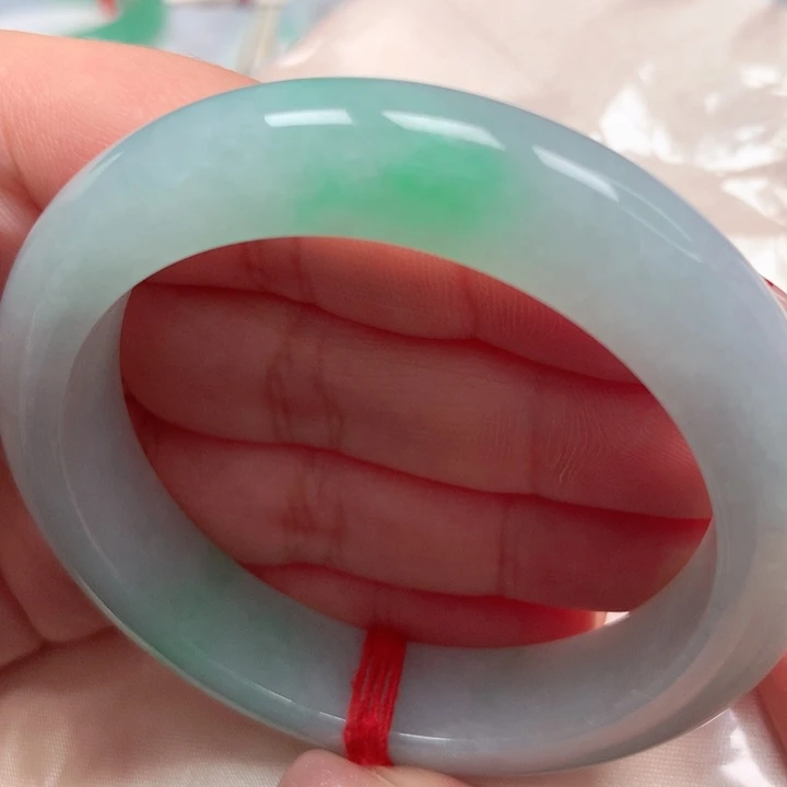 翡翠手镯未镶嵌冰胶阳绿20