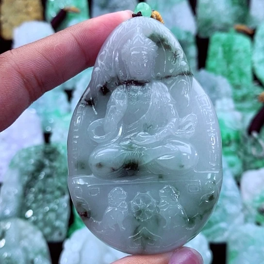 翡翠未镶嵌吊坠(不含链)