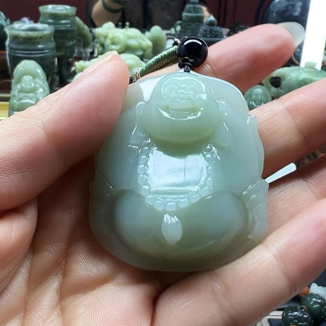 往***封和田玉未镶嵌挂件