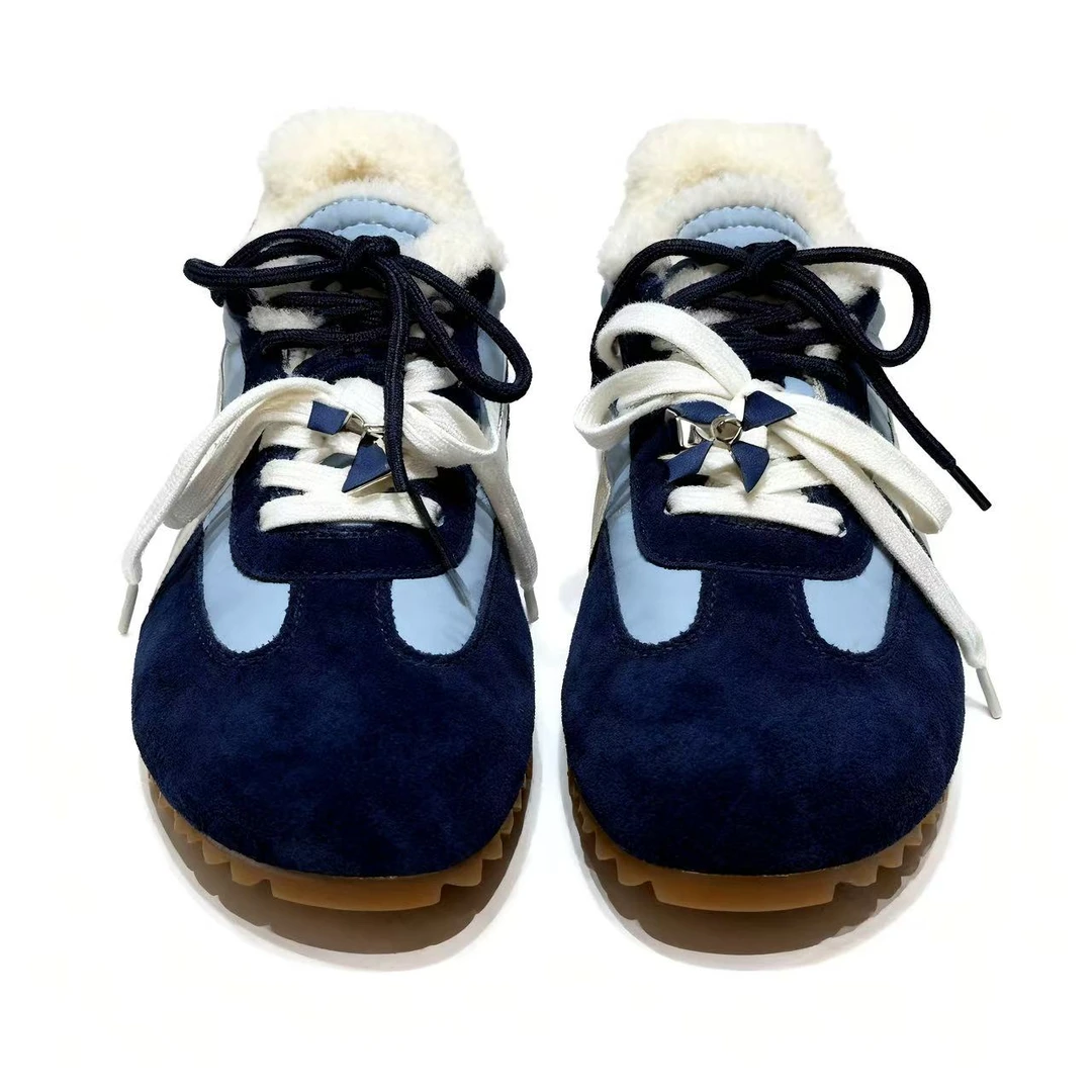 【潮流德训】羊羔毛真皮防滑休闲鞋H1XI02D35293