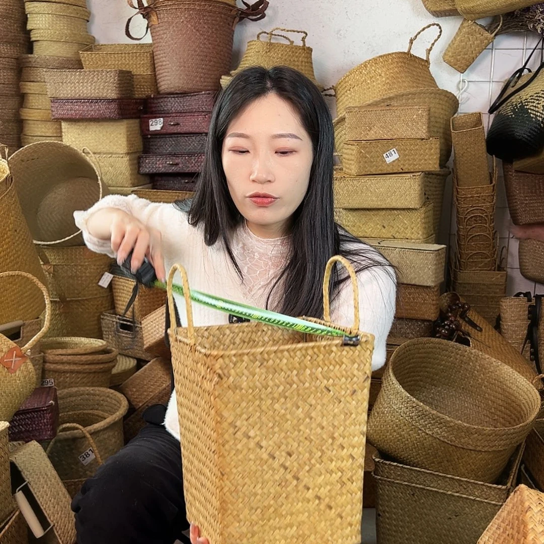 草编草编包/草编收纳盒微瑕疵