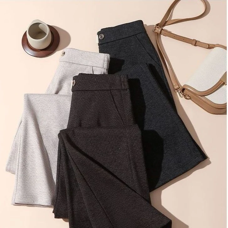 【工厂】2024新款休闲女装直筒裤1877