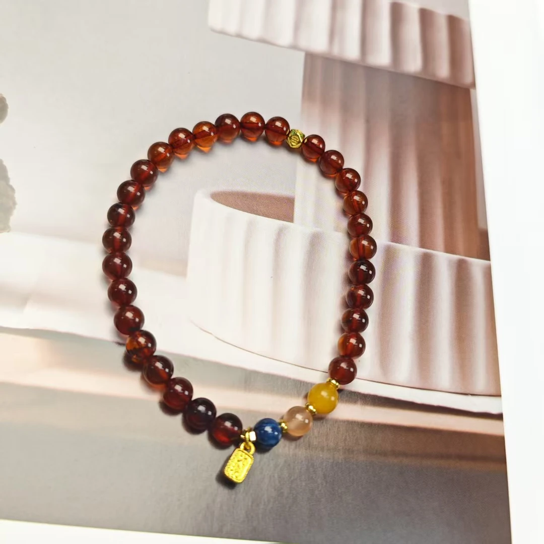 【巨美】血珀手链5+(多样发其一) MY224